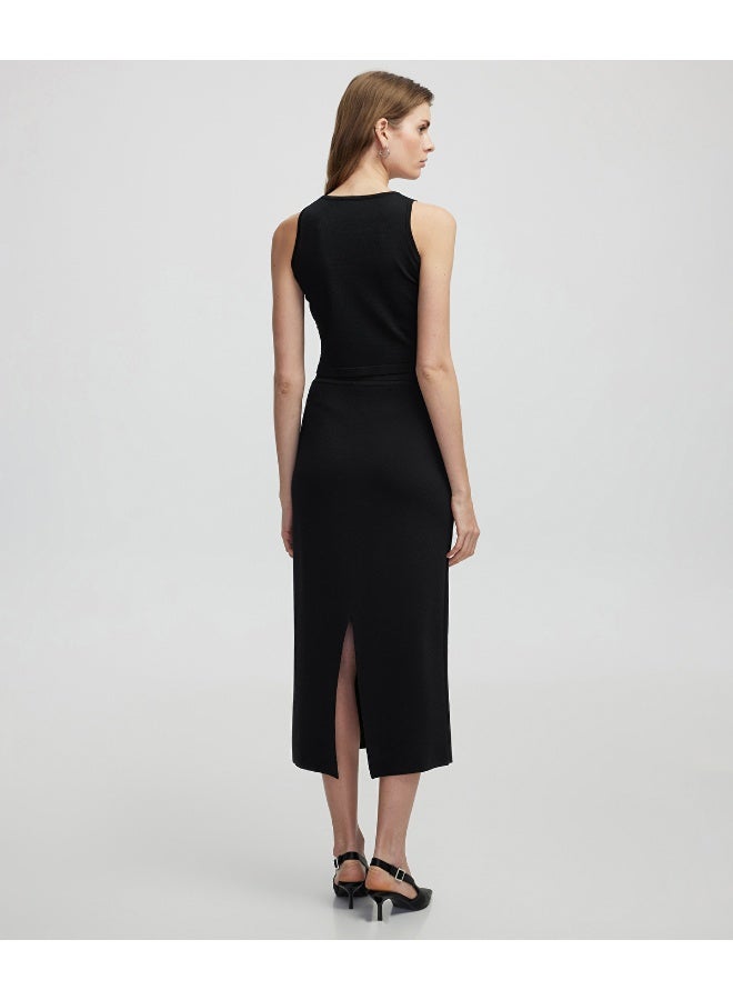 Ipekyol Regular Fit Knit Midi Skirt - Image 4