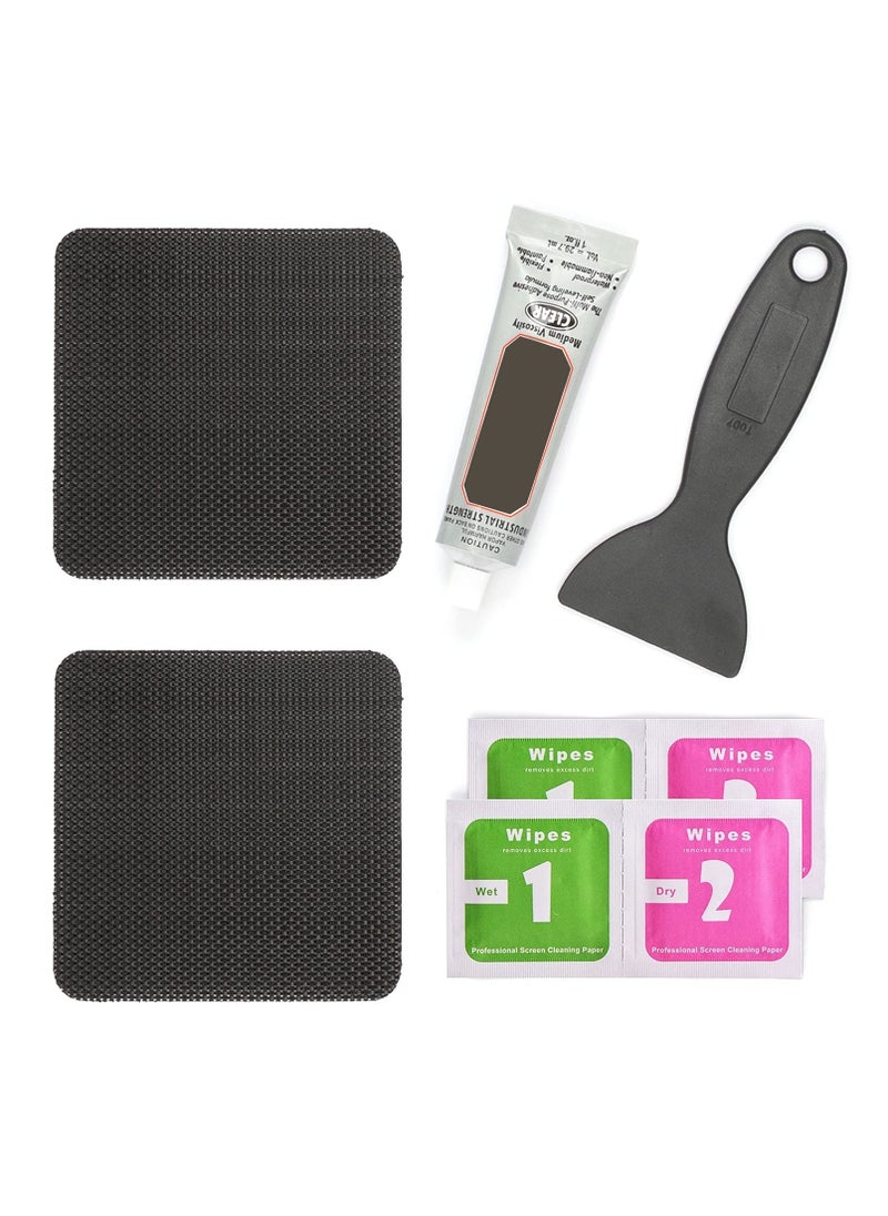 SYOSI Trampoline Net Pa tch Repair Kit, SYOSI, 4"X 4" Square On Patches, for Repair Trampoline Mat Tear or Hole in a Trampoline Mat  - Image 1
