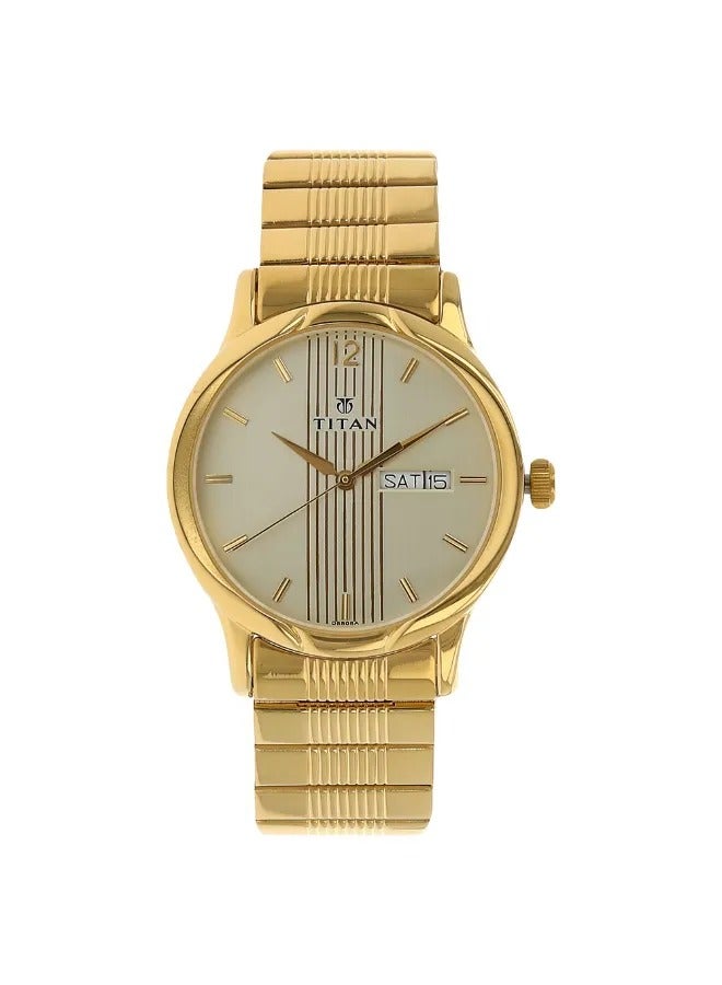 TITAN Men's Analog Round Shape Stainless Steel Wrist Watch - 1580YM05 - 42.6 Mm - Image 1