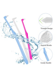 BOAO 12 Pieces Tufted Toothbrush End-Tuft Tapered Trim Toothbrush Soft Trim Toothbrush Single Compact Interdental Brush  - Image 4