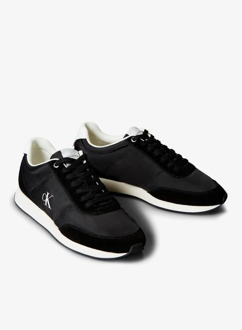 Calvin Klein Jeans BLACK Lace Up Low Top Sneakers for Men | Best Price UAE