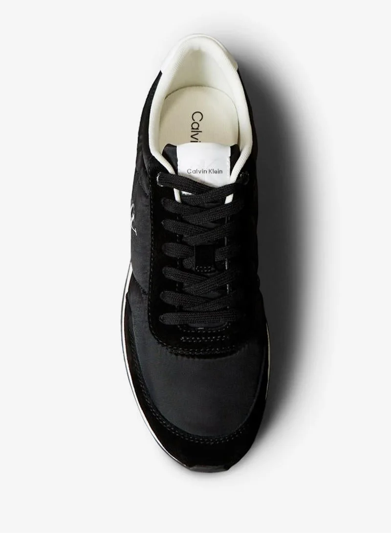 Calvin Klein Jeans BLACK Lace Up Low Top Sneakers for Men | Best Price UAE