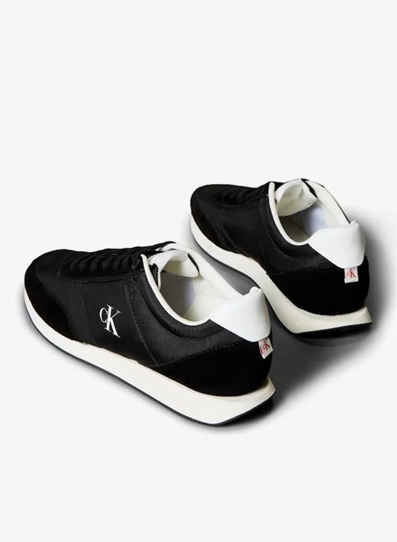 Calvin Klein Jeans BLACK Lace Up Low Top Sneakers for Men | Best Price UAE