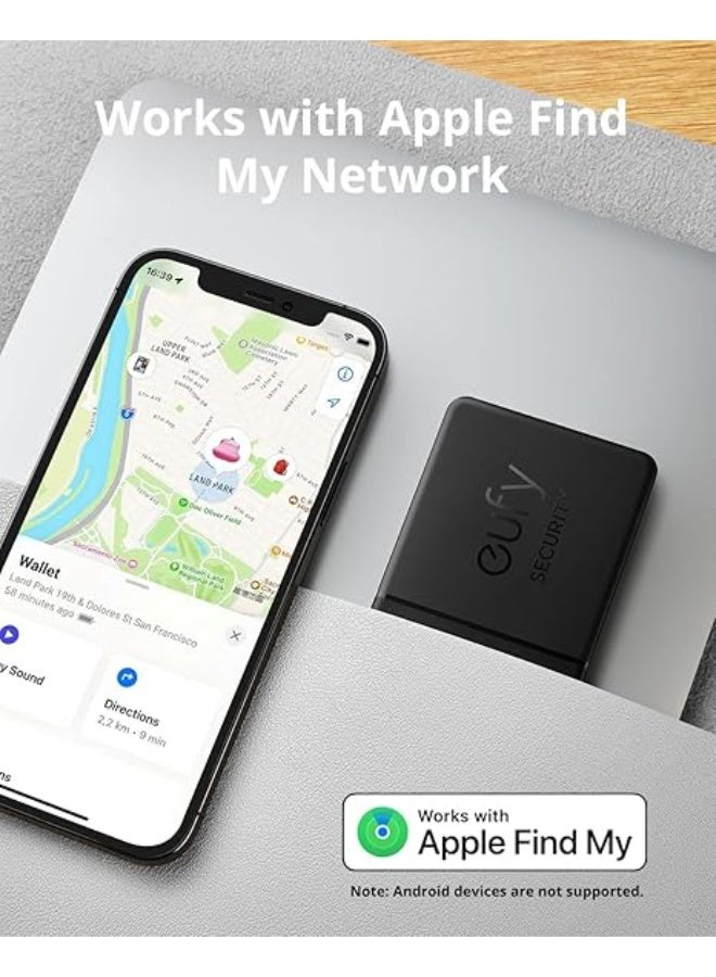 إيوفي بطاقة سمارت تراك يوفي سيكيوريتي تعمل مع ابل فايند ماي (iOS فقط)، متتبع محفظة، مكتشف الموبايل، مقاومة للماء (اندرويد غير مدعوم)، من انكر - Image 5