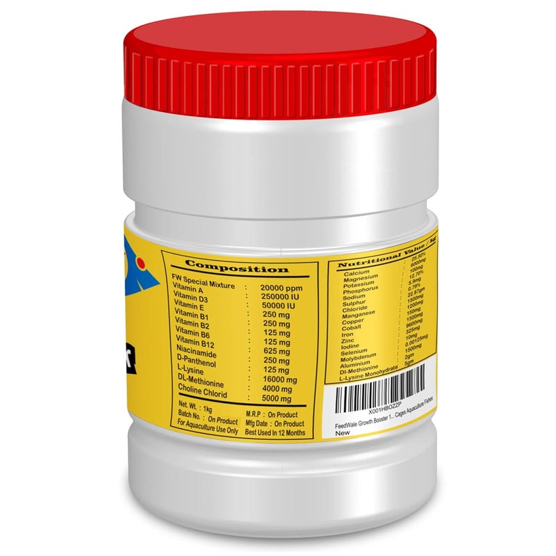 FeedWale Growth Booster 1Kg for Faster Growth of All Types of Fishes Supplement for Fish - Image 3