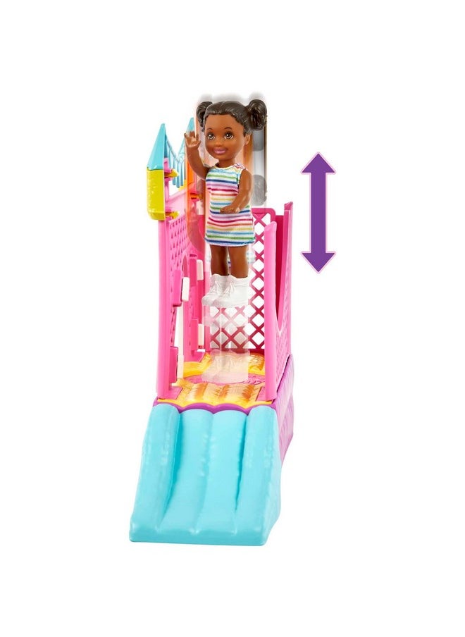 باربي مجموعة ألعاب Barbie Skipper™ Babysitters Inc.™ Bounce House مع دمية جليسة الأطفال Skipper™ ودمية الأطفال الصغار والأرجوحة والإكسسوارات، لعبة للأطفال بعمر 3 سنوات وما فوق  - Image 3
