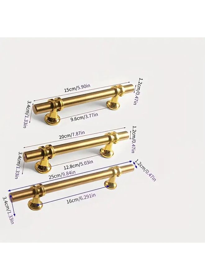 14 Pcs Vintage Cabinet Door Handles Golden 3.78 Inch Hole Distance European Style Kitchen Bathroom Wardrobe Hardware With Screws - Image 3