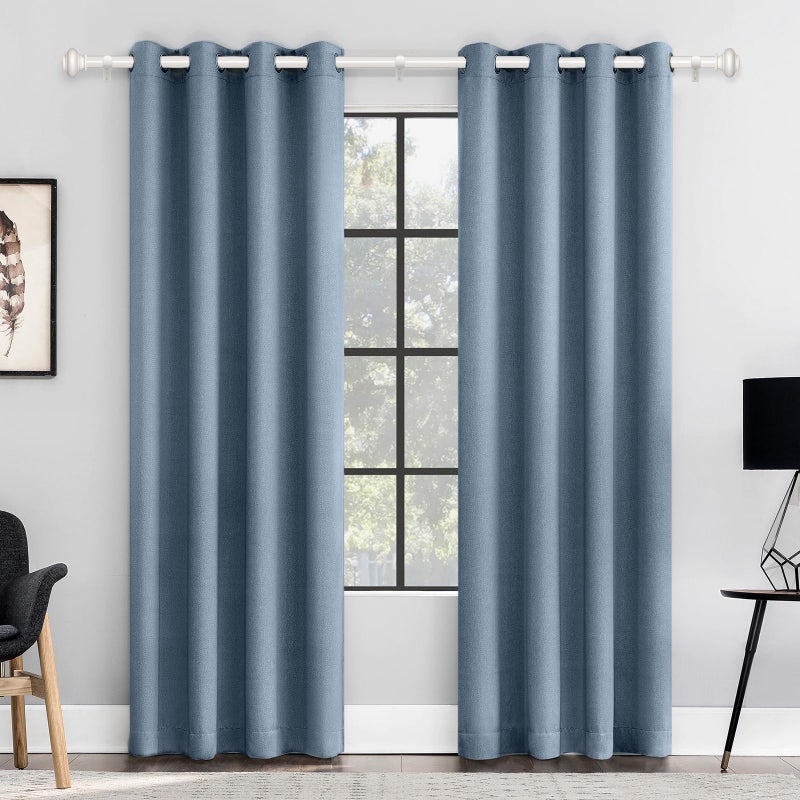 SIMEWIN White Curtain Rods for Windows 48 to 84 Inches Adjustable Decorative 1 Inch Diameter Single Window Curtain Rod Set with Classic Finials, White Finishing - Image 3