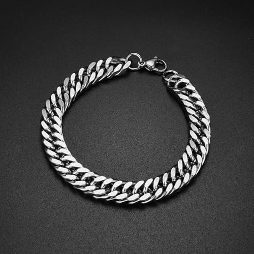 Peora Silver Plated Stainless Steel Metal Openable Bracelet Stylish Jewellery Gift for Men & Boys - Image 3