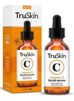 TruSkin TruSkin Vitamin  Serum for Face, Anti Aging Serum with Hyaluronic Acid, Vitamin E, Organic Aloe Vera and Jojoba Oil, Hydrating & Brightening Serum for Dark Spots, Fine Lines and Wrinkles,  - Image 1