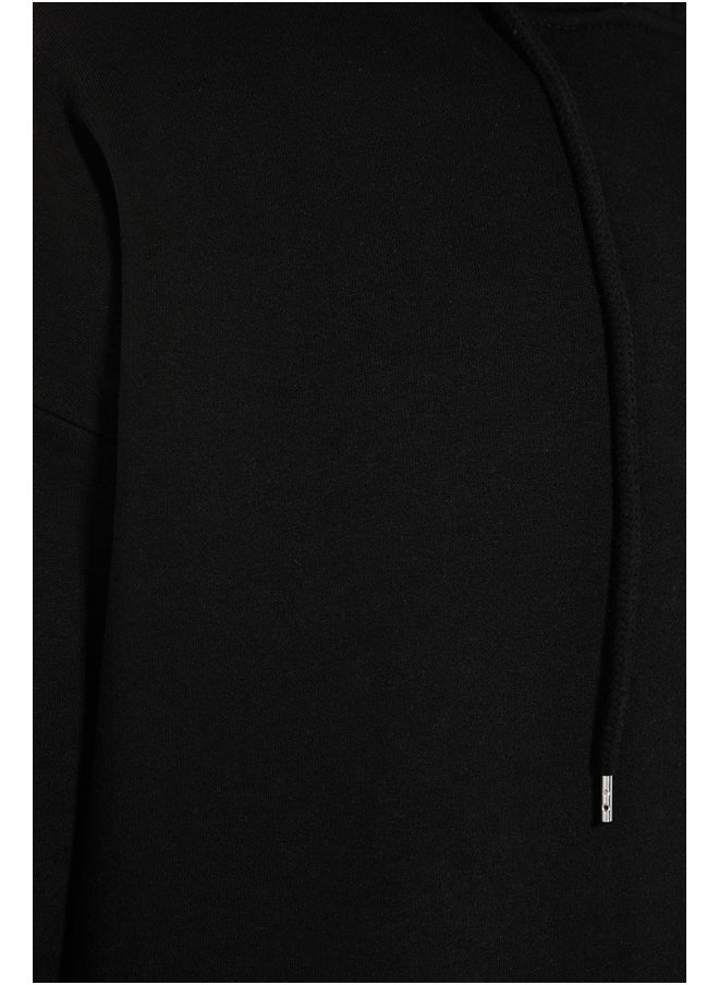 trendyol - Hoodie - Black - Oversize - Image 1