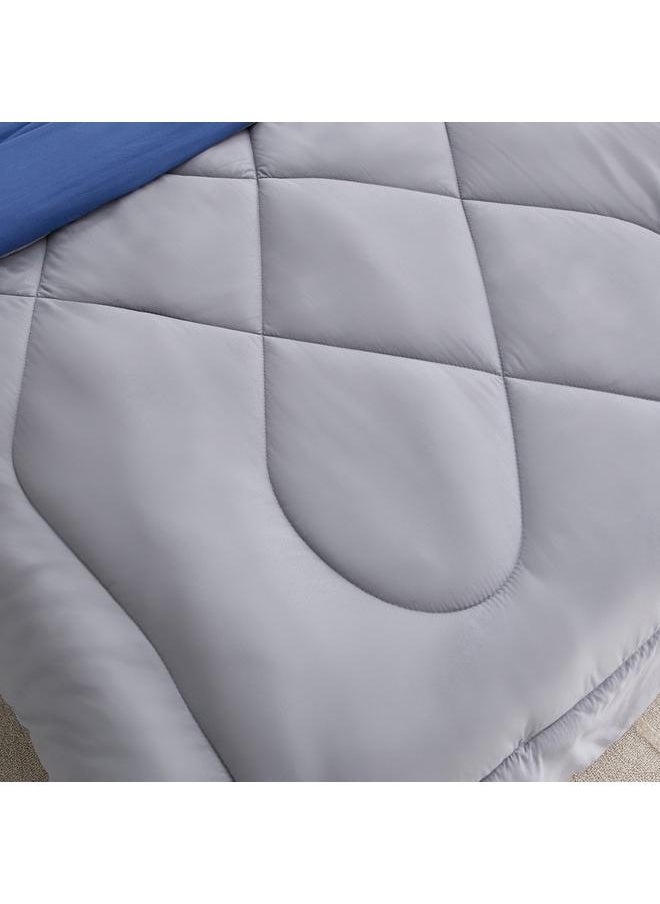 Home Box Derby 2-Piece Reversible Microfiber Single Comforter Set - 135x220 cm  - Image 5