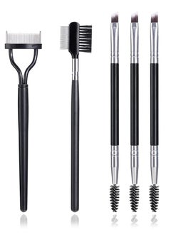 SYOSI Eyelash Grooming Brush Eyelash Separator Mascara Applicator Eyebrow Comb Brush for Making Up Supplies5 Pieces  - Image 1