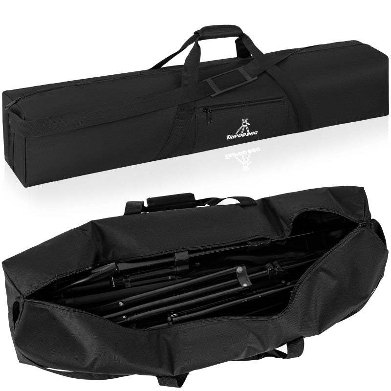 TORIBIO Tripod Carrying Case 35x65x65in Heavy Duty Tripod Bag with Shoulder Straps and Handles Multifunctional Monopod Case for Music Stand Lights Speakers Cameras Booms Microphone Stands - Image 2