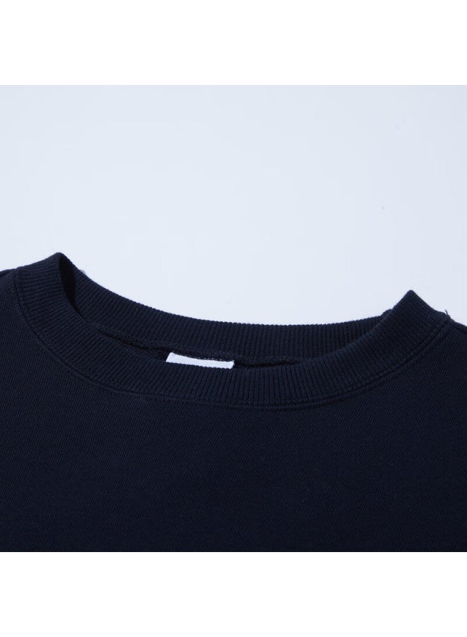 Champion Champion Men's Sweatshirt, Autumn New Arrival, American Trendy Brand, Large Handwritten Pure Cotton Crew Neck Top, Black, X  - Image 5