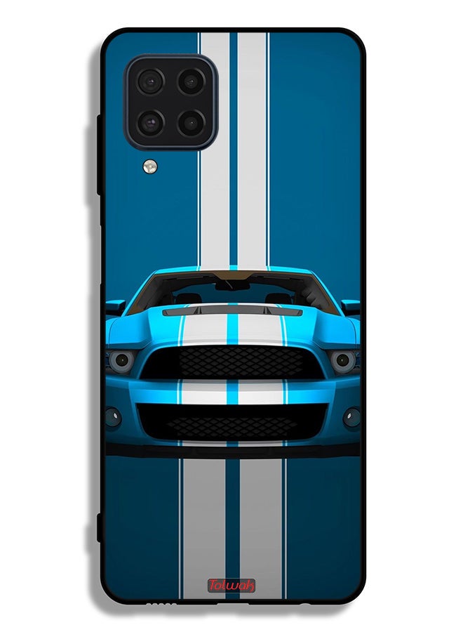 Tolwak Samsung Galaxy M22 Protective Case Cover Car Abstract Art - Image 2