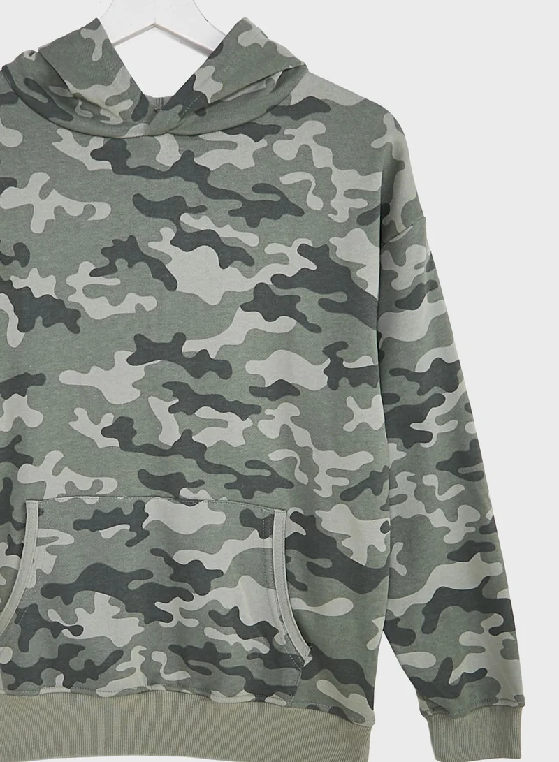 Cotton On Kids Camo Hoodie