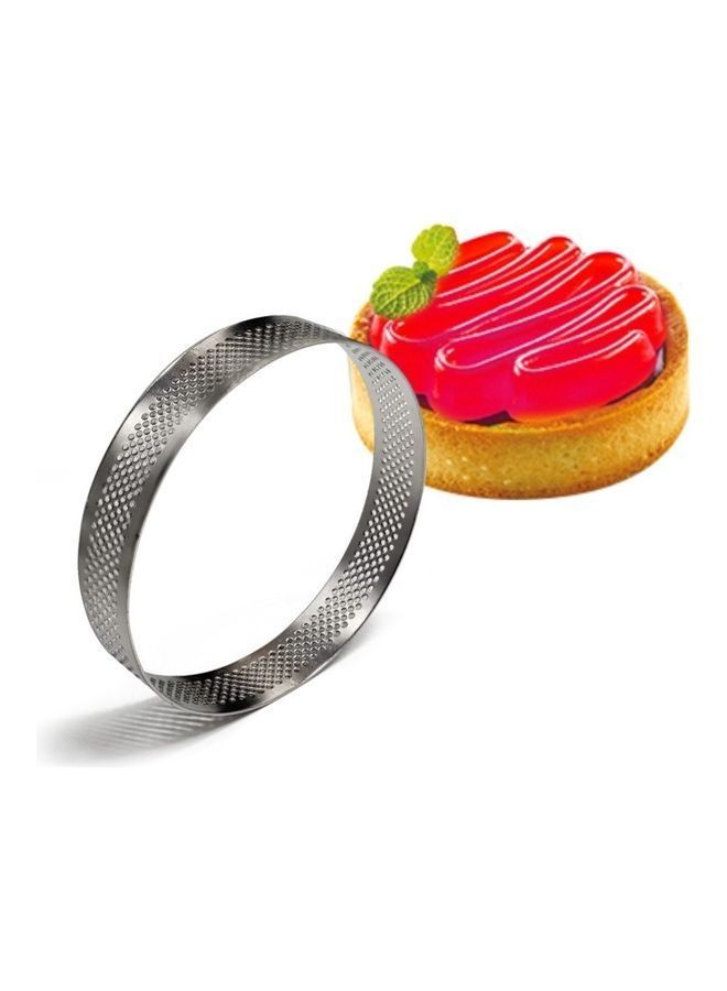 NIBEMINENT Round Stainless Steel DIY Cake Mold Silver 14.5 x 11.2 2cm - Image 4