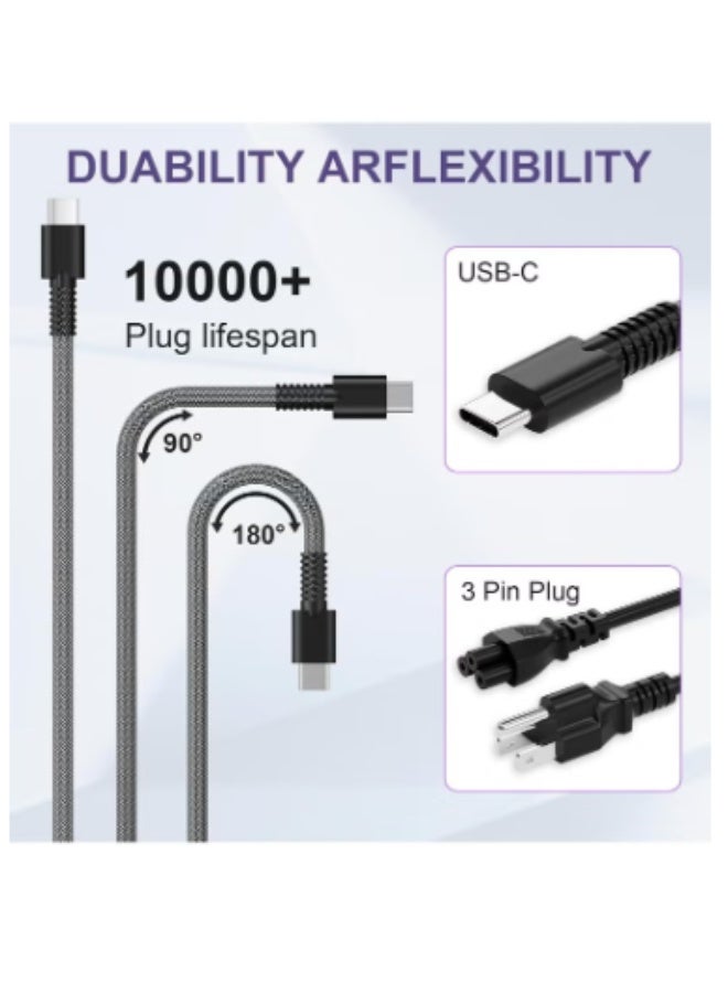 Terabyte 90W USB C Charger For HP Spectre x360 13 14 15 Envy x360 14 15 16 17 inch 2-in-1 Pavilion Plus 14 EliteBook,ProBook,ZHAN 66 Pro,Pro c640 c645 Fortis Chromebook,ZBook Firefly,Elite Dragonfly Laptop - Image 5