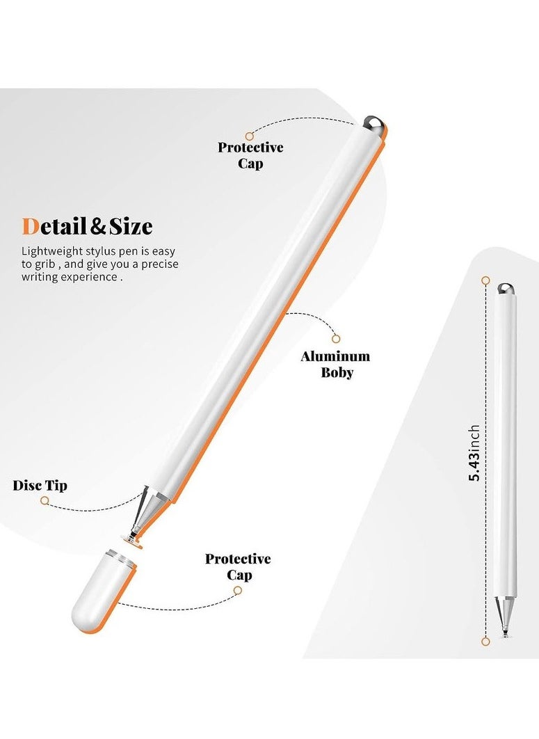 ARCHAEOPTERYX - iPad Stylus for Apple/iPhone/iPad pro/Mini/Air/Android/Microsoft/Surface Stylus Pen Stylus - White - Image 1