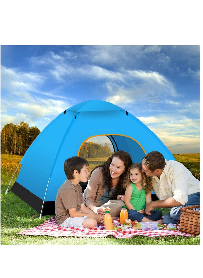 GO2CAMPS Automatic Camping Tent 3 Persons (200X150X110) cm,Instant Automatic Pop Up Dome Tent,Portable Windproof Lightweight for Family Backpacking Hunting Hiking Outdoor Beach Tent and Picnic Tent-Multicolour  - Image 5