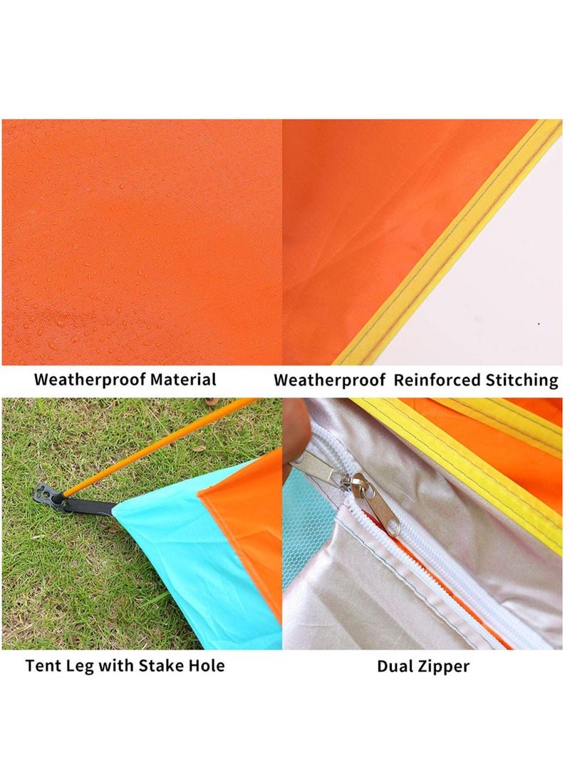 GO2CAMPS Automatic Camping Tent 3 Persons (200X150X110) cm,Instant Automatic Pop Up Dome Tent,Portable Windproof Lightweight for Family Backpacking Hunting Hiking Outdoor Beach Tent and Picnic Tent-Multicolour  - Image 4