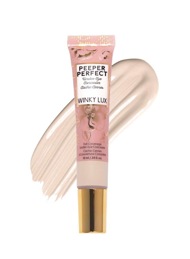 Winky Lux Winky Lux Peeper Perfect Under Eye Concealer, Makeup & Eye Brightener, Full Coverage Concealer for Dark Circles, Color Corrector & Eye Primer, With Collagen, Hyaluronic Acid & Vitamin E (Fair) - Image 1