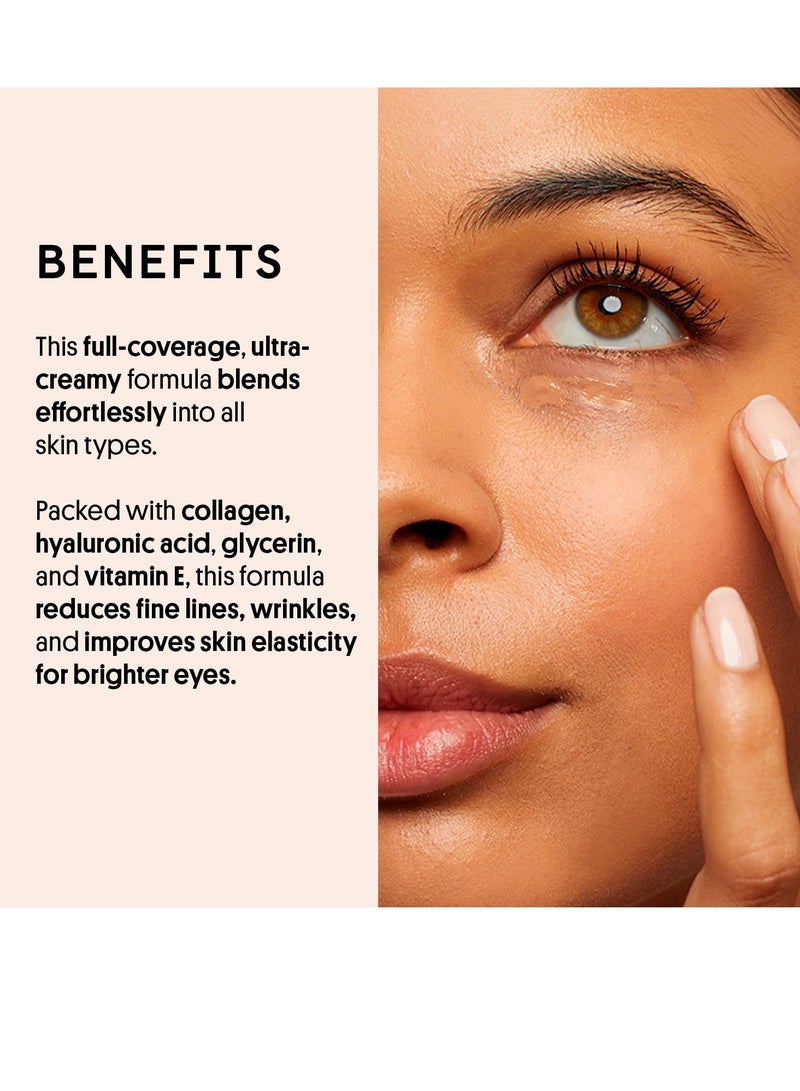 Winky Lux Winky Lux Peeper Perfect Under Eye Concealer, Makeup & Eye Brightener, Full Coverage Concealer for Dark Circles, Color Corrector & Eye Primer, With Collagen, Hyaluronic Acid & Vitamin E (Fair) - Image 3
