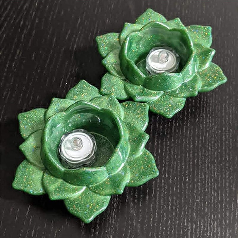Snoogg SNOOGG ™Pack of 1 Lotus Tea Light, Astray, Show Piece Silicone Molds for Epoxy Resin Casting for Event, Resin Art Casting, Epoxy, Wedding,Valentine,Anniversary Gift  - Image 5
