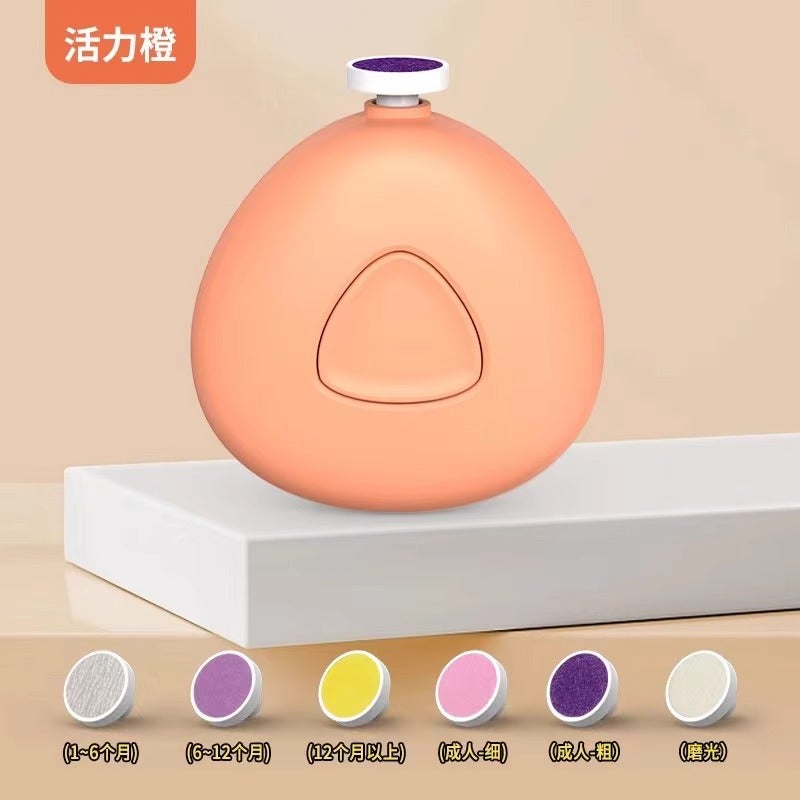 Zhong Xing مجموعة مبرد الأظافر الكهربائي للأطفال الرضع - آمن لحديثي الولادة، مانع للقرص، هادئ، مع خيارات إضاءة ليلية - Image 1