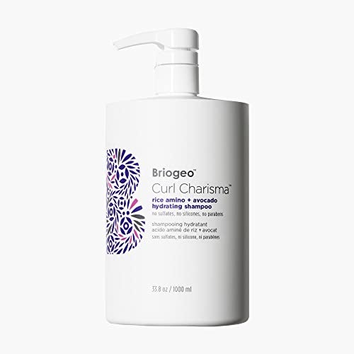 Briogeo Curl Charisma Rice Amino + Avocado Hydrating Shampoo, Define and Moisturize Wavy, Curly, and Coily Hair,Sulfate-free, Anti-Frizz, Hydrating Cleanse, Vegan, Cruelty-Free, 33.8 fl oz - Image 1