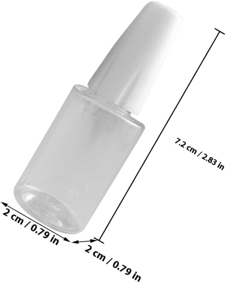 10Pcs 10ml Black White Fine Tip Needle Applicator Bottles For Glue Paint Essential Oils - Image 3