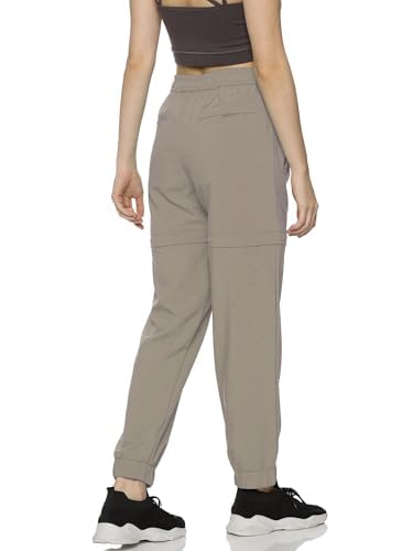 DOMIN8 Women High Rise Regular Track Pants (DOM8-AW-W-WT-04-DB Beige, Medium - Image 5