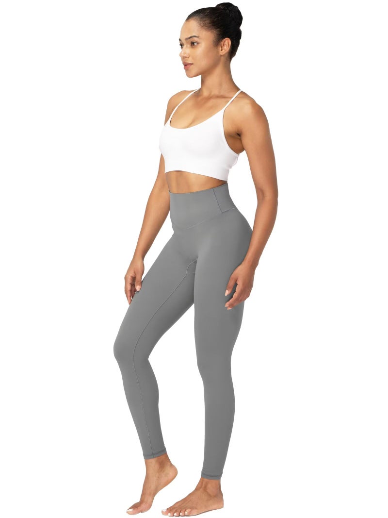 Sunzel Sunzfly Workout Leggings for Women, Tummy Control Compression Workout Gym Yoga Pants, High Waist & No Front Seam Lycra Charcoal Gray Small 26" - Image 5
