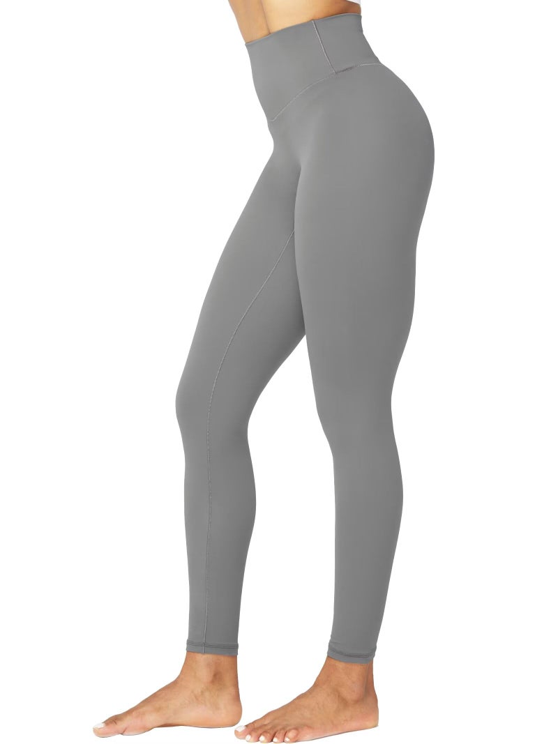 Sunzel Sunzfly Workout Leggings for Women, Tummy Control Compression Workout Gym Yoga Pants, High Waist & No Front Seam Lycra Charcoal Gray Small 26" - Image 3