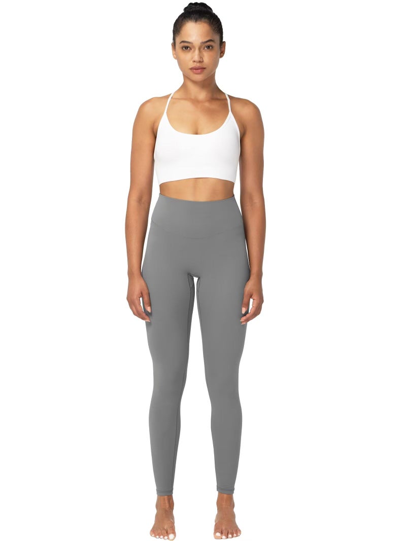 Sunzel Sunzfly Workout Leggings for Women, Tummy Control Compression Workout Gym Yoga Pants, High Waist & No Front Seam Lycra Charcoal Gray Small 26" - Image 4
