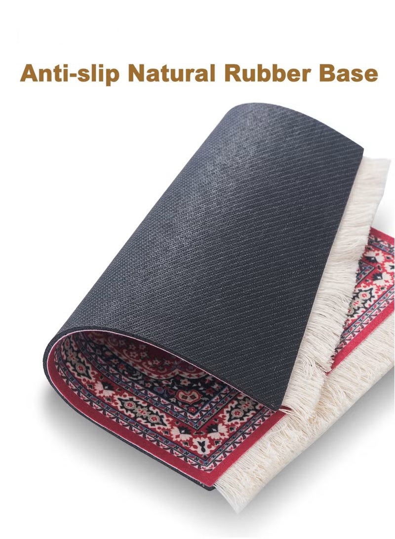 صن سباير سجادة كوب قهوة سجادة فنجان قهوة سجادة كوب قهوة سجادة قهوة سجادة طاولة وسادة ماوس مطاطية مستطيلة 26.5 × 18 × 0.5 سم - Image 5