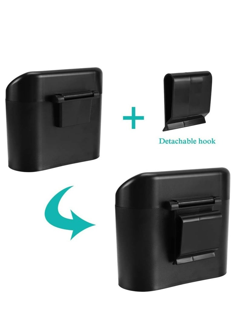 Generic Car Trash Can with Lid, Mini Auto Dustbin Garbage Organizer with One Roll Plastic Trash Bag, Automotive Garbage Container Bin for Vehicle, Home, Office - Image 5