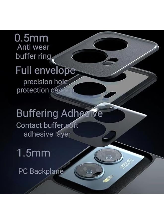 PROMASS [1+1] Compatible with motorola edge 50 fusion cover case with screen protector tempered glass protective film ultra-thin fingerprint-resistant shell - Image 3