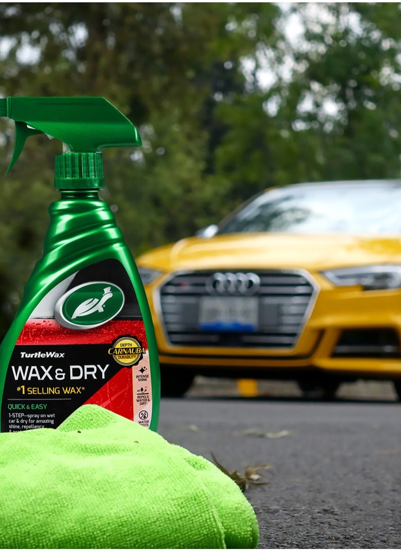 TurtleWax Automotive Wax Spray  Wax & Dry 769 ml Turtle Wax  - Image 2