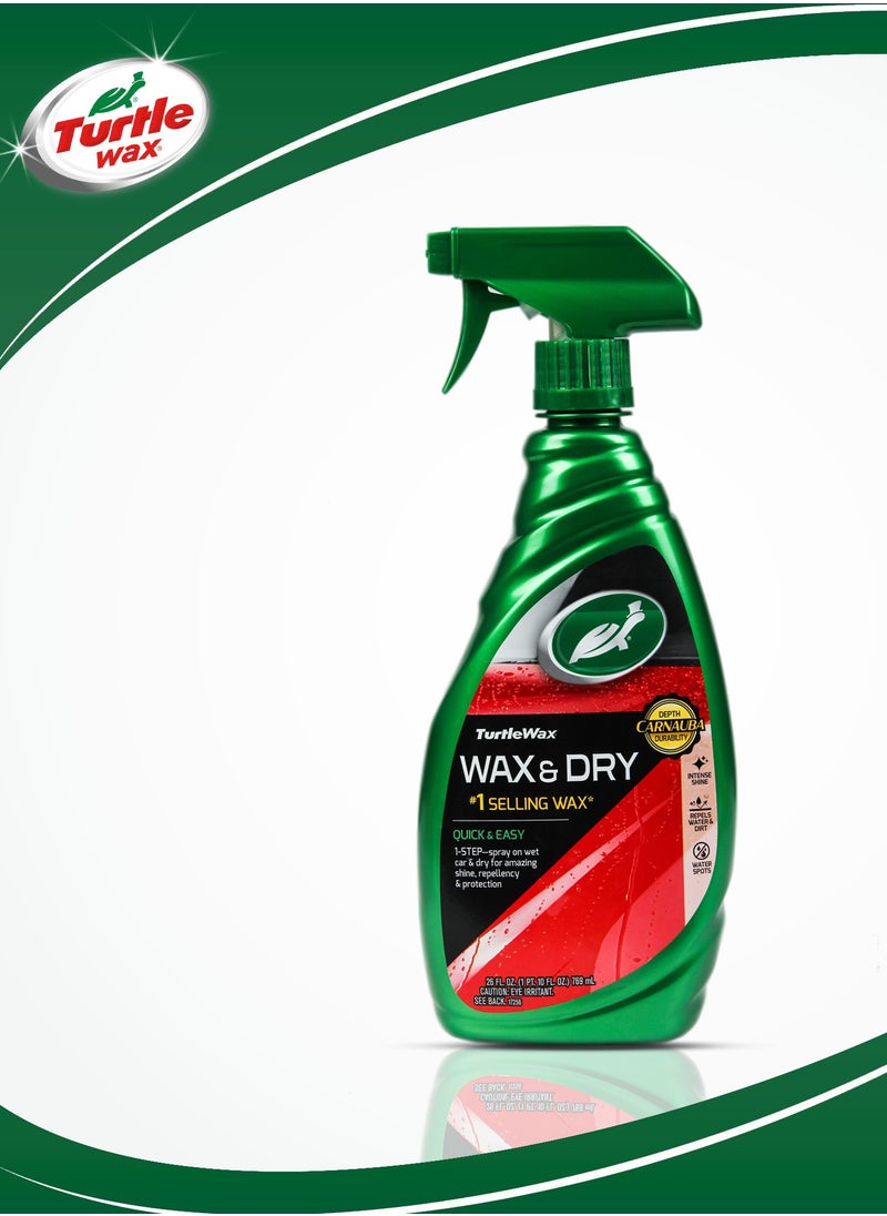 TurtleWax Automotive Wax Spray  Wax & Dry 769 ml Turtle Wax  - Image 5