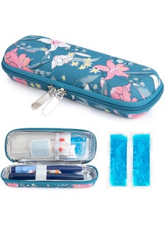 SYOSI Insulin Cooler Travel Case for Diabetic, Insulin Cooling Case Travel Portable Insulin Pen Carrying Case Cooler Bag Organizer for Diabetic Supplies with 2 Ice Pack, Epi Pen Carrying Bag  - Image 1
