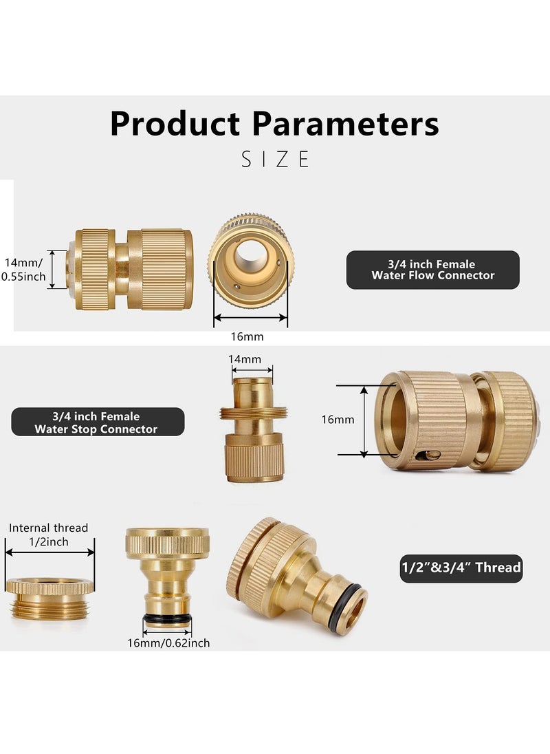 3 Pcs Brass Garden Hose Lock Connector Fitting Set for Car Washing & Hose Connection - Hose End Quick Connector, Connector, 2 in 1 Threaded Tap Connector - pzsku/Z392CEC128EFA116DC909Z/45/_/1735308795/25026a6d-91d3-42ed-902c-3b0d0f0865fd