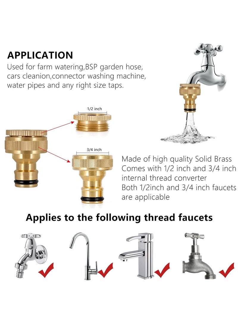 3 Pcs Brass Garden Hose Lock Connector Fitting Set for Car Washing & Hose Connection - Hose End Quick Connector, Connector, 2 in 1 Threaded Tap Connector - pzsku/Z392CEC128EFA116DC909Z/45/_/1735308795/c1551c94-7b3c-44c2-8543-64e81b10d1fa