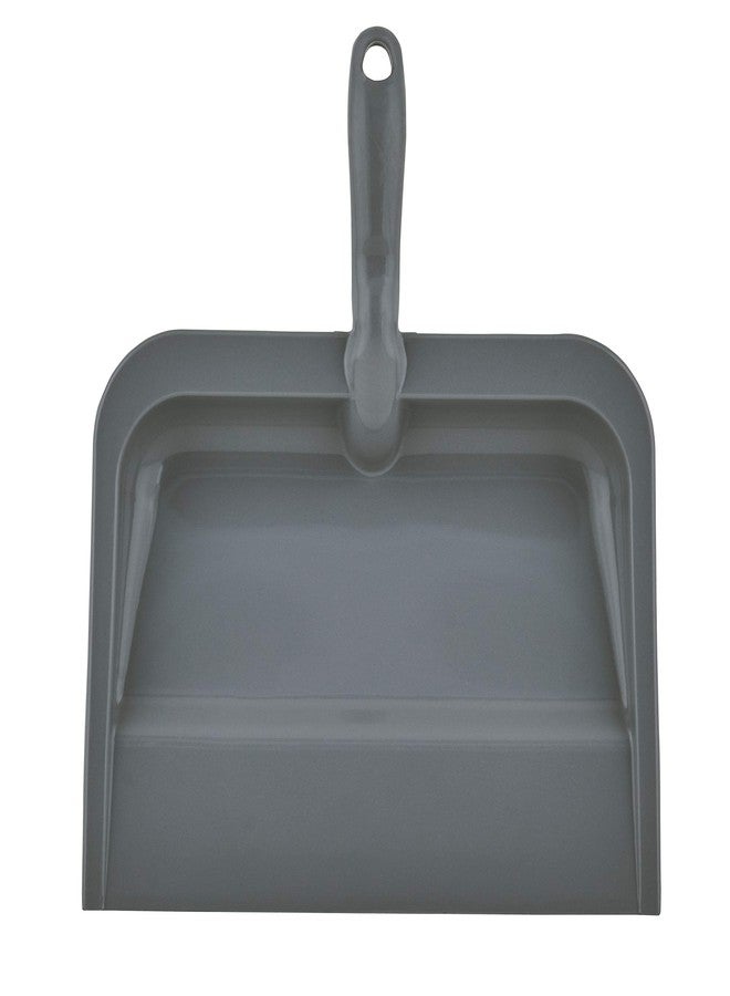 Superio Clip-On Dustpan with Rubber Lip - 10-inch Wide Durable Plastic Dust Pan with Comfort Grip Handle, (Plastic Dustpan, Grey) - Image 4