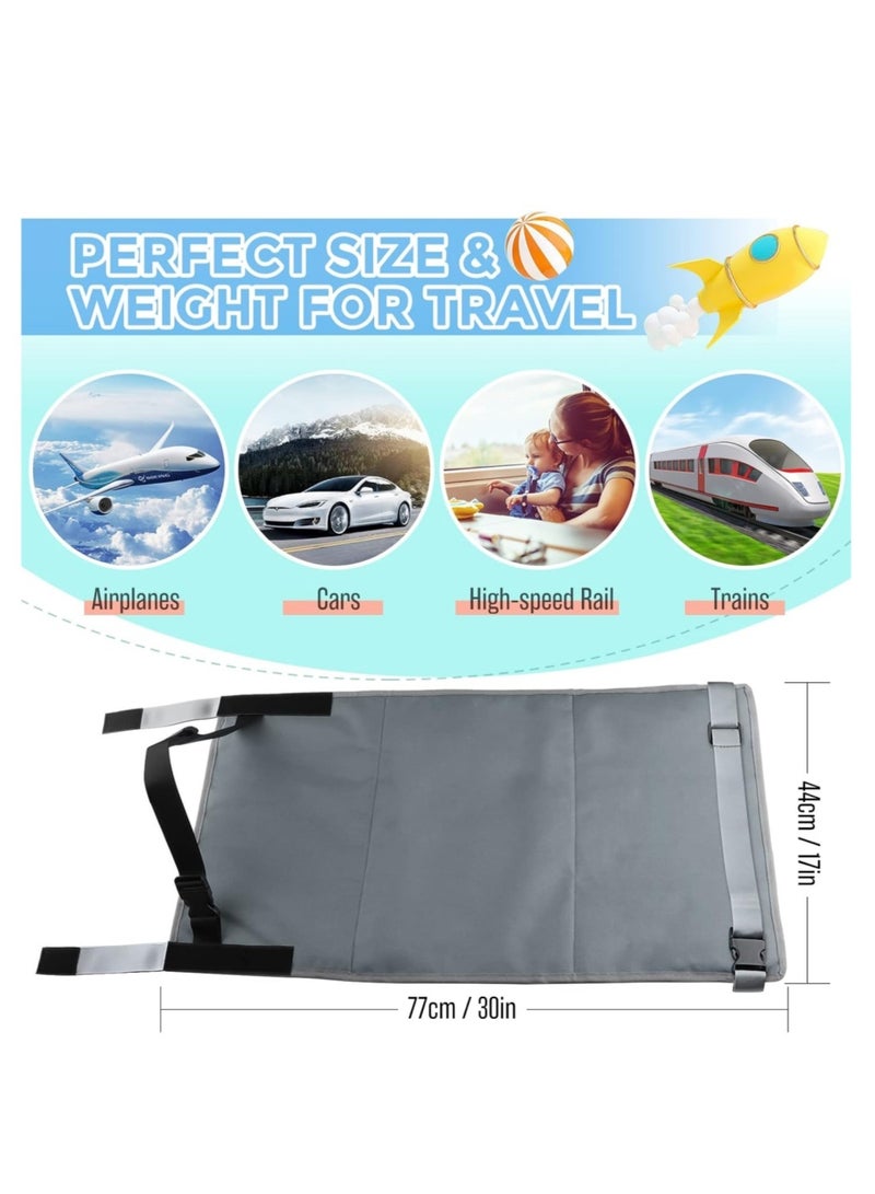 DAILYCHIC Toddler Airplane Travel Bed, Airplane Footrest for Kids Seat Extender, Portable Toddler Travel Bed, Airplane Leg Rest for Children to Lie Down, Baby Travel Essentials for Flying Sleeping - Image 2