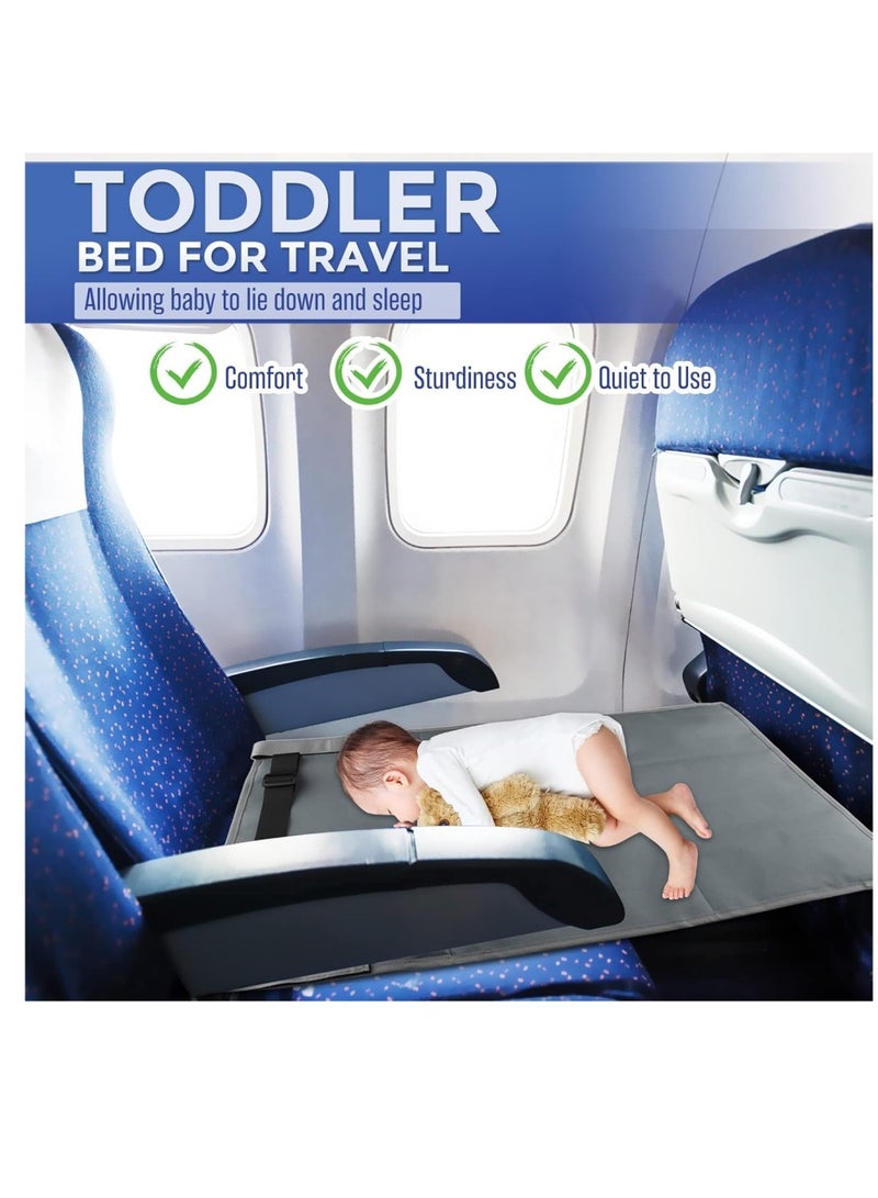 DAILYCHIC Toddler Airplane Travel Bed, Airplane Footrest for Kids Seat Extender, Portable Toddler Travel Bed, Airplane Leg Rest for Children to Lie Down, Baby Travel Essentials for Flying Sleeping - Image 4