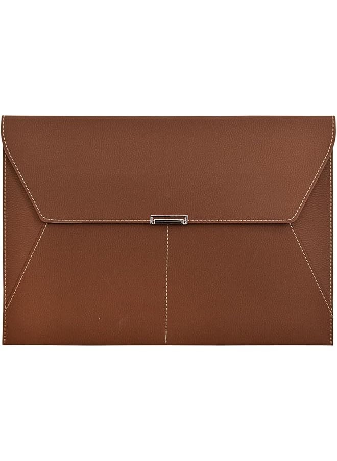 File Folder Pu Leather A4 Document Holder File Organizer Filing Envelope Portfolio Case Waterproof Portfolio Leather Folder Case With 3 Pockets Magnetic Snap Closure For Home School Office - pzsku/Z392D02D3B63F5B063EBFZ/45/_/1740917295/fb3db7af-d415-4374-8e2f-b186061d3f5a