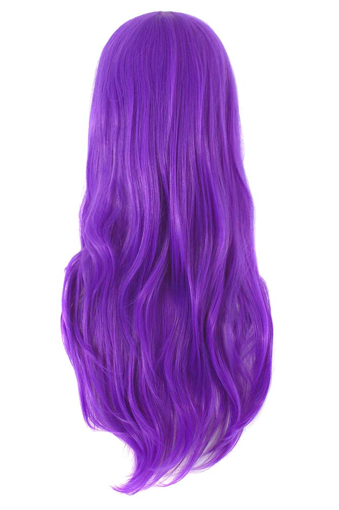 MapofBeauty MapofBeauty (Purple) - 28" 70cm Long Curly Hair Ends Costume Cosplay Wig (Purple)  - Image 2