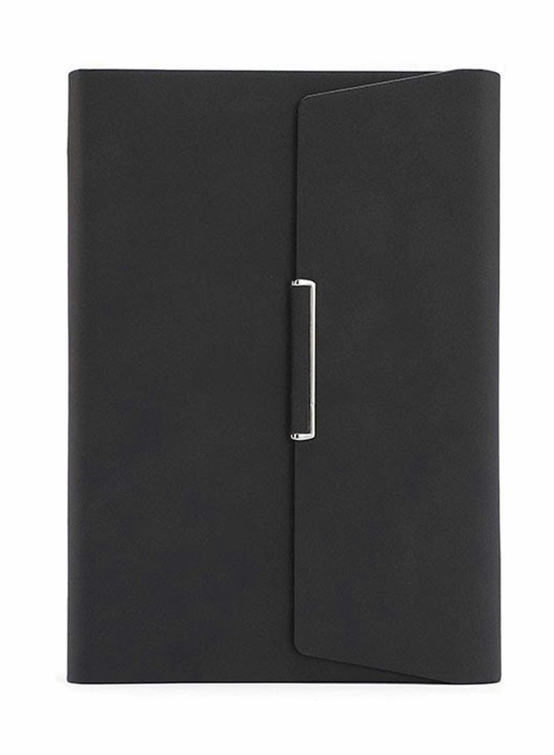 A5 3-Folds فضفاض أوراق دفتر يوميات مكتب الأعمال 235 * 175mm أسود - Image 1